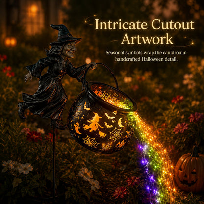 🔥Last Day 49% OFF 🧙‍♀️Halloween Witch Cauldron Garden Light