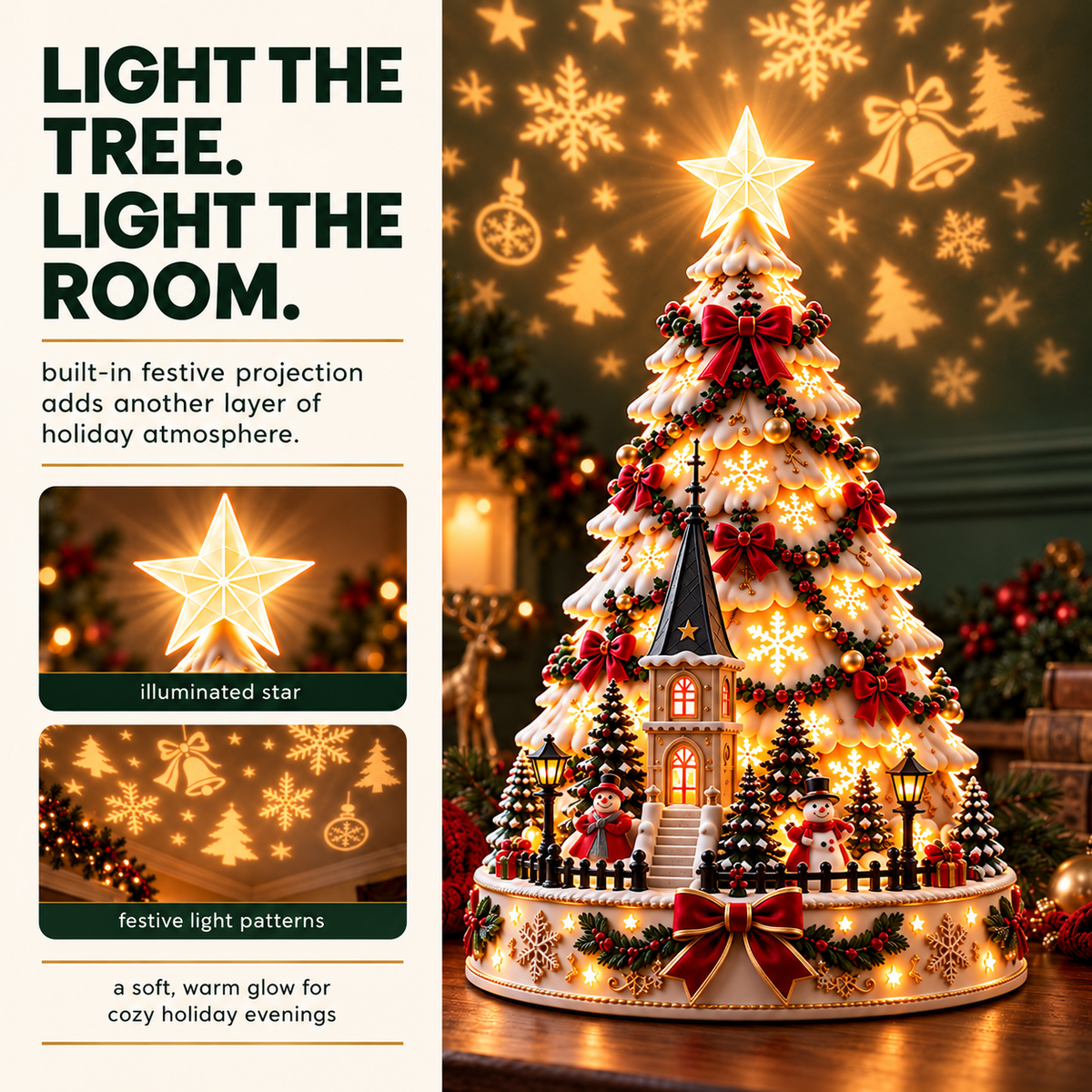 🏆 60,000+ Sold - 🎄Christmas Village Lightscape Tree
