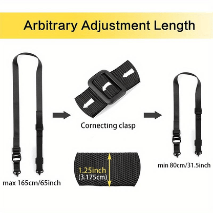 QD Quick-Adjust 2-Point Sling with Sling Swivels, Fast-Adjust Thumb Loop & Durable Mount Straps
