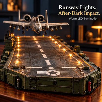 ✈️ Magnetic Levitation Aircraft Display – Floating Plane Model with LED Runway Base