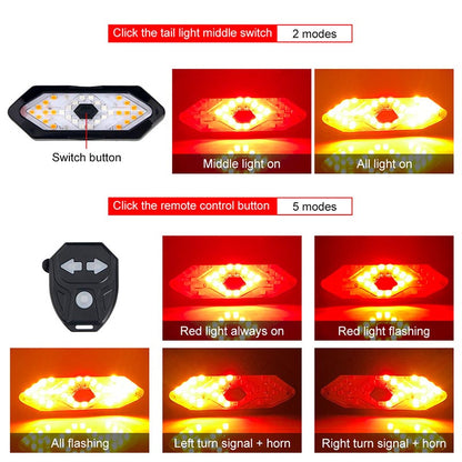 🚲 Wireless Bike Turn Signal Light + Horn