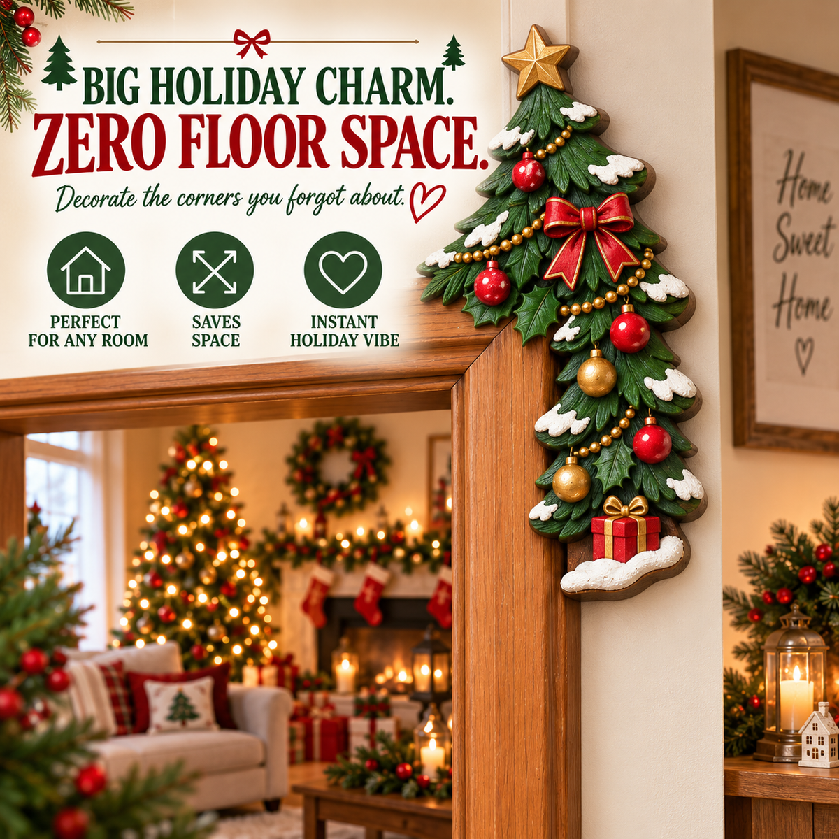 🎅Christmas Peekaboo Door Decor – A Little Holiday Surprise Around Every Corner