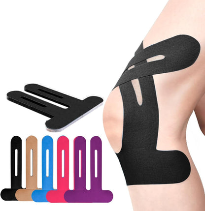 Pre-Cut Kinesiology Knee Tape – Flexible No-Cut Athletic Tape