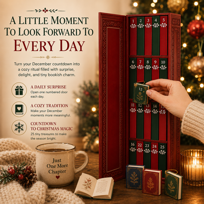 📚25-Day Book Advent Calendar | Miniature Book Ornaments for Book Lovers