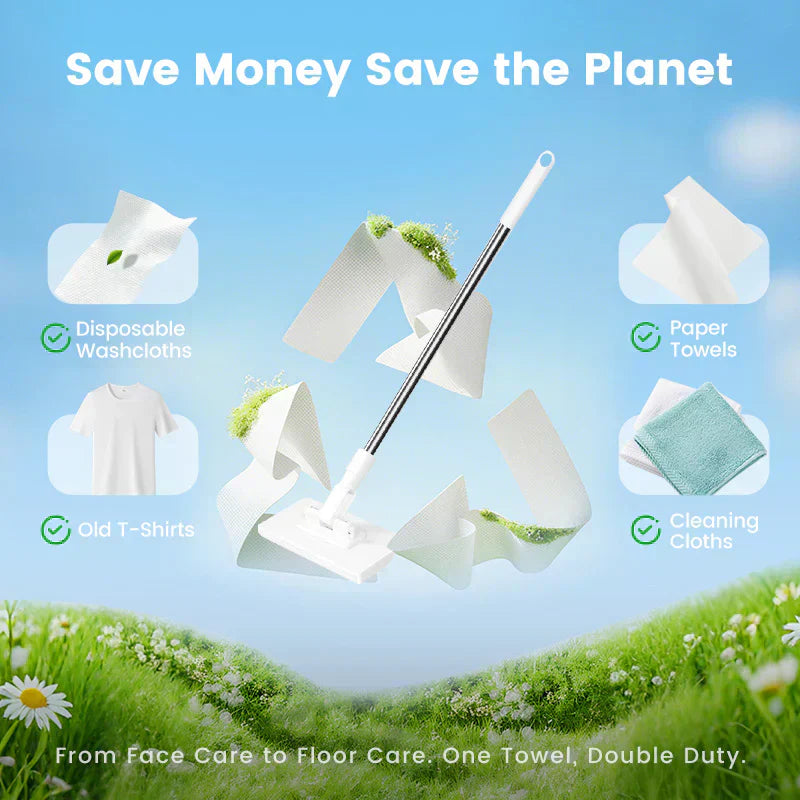 🎉Flash Sale(🚀50%OFF)🧹Disposable Dust Mop with 10 Reusable Cloths