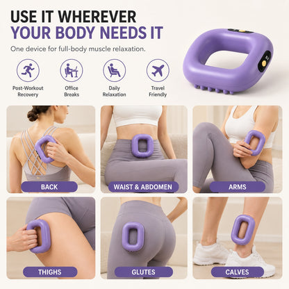 💆 Multi-Functional Fascia Ring – 5-Level Full Body Vibration Massager