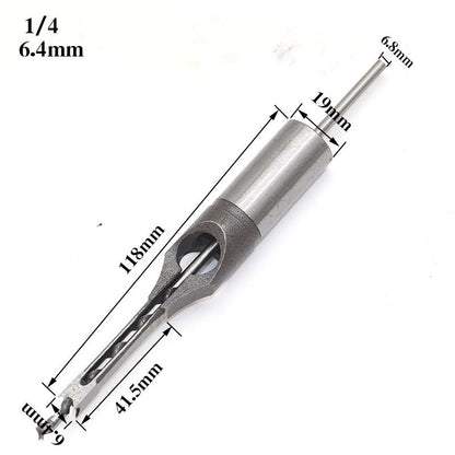 Square Hole Mortise Chisel Drill Bit for Woodworking