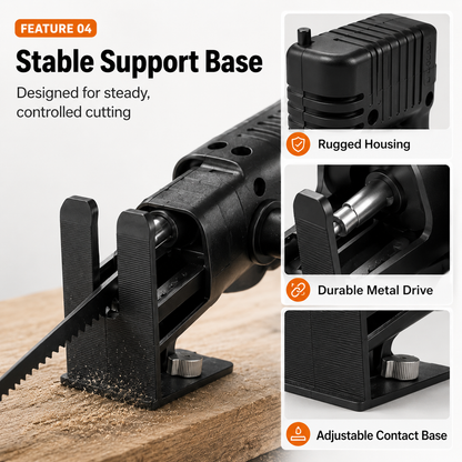 Electric Cutter Adapter for Drill Quick Installation Reciprocating Cutter Adapter for Precise Wood Cutting