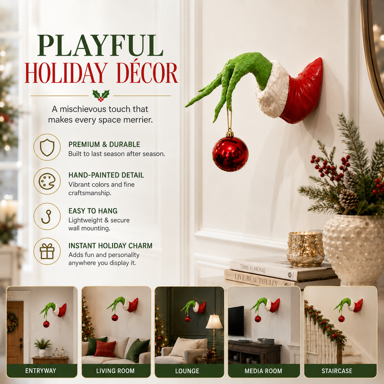 Christmas Ornament Hanger, Home & Festive Party Supplies