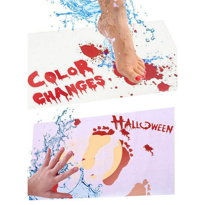 Water-Activated Bloody Bath Mat – Reusable Halloween Prank Rug
