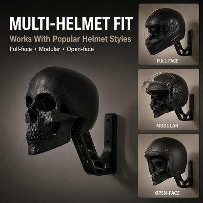 🏍️Skull Motorcycle Helmet Wall Mount