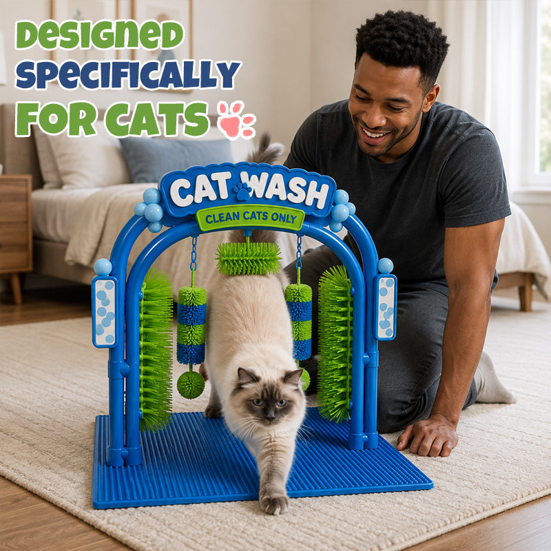 🔥Limited Time 50% OFF | 🐱 Self‑Grooming Cat Wash Station