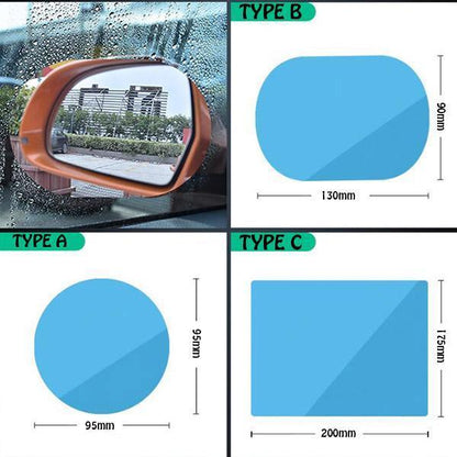 💧 Car Side Mirror Anti-Fog Film – Rain-View PET Sheets