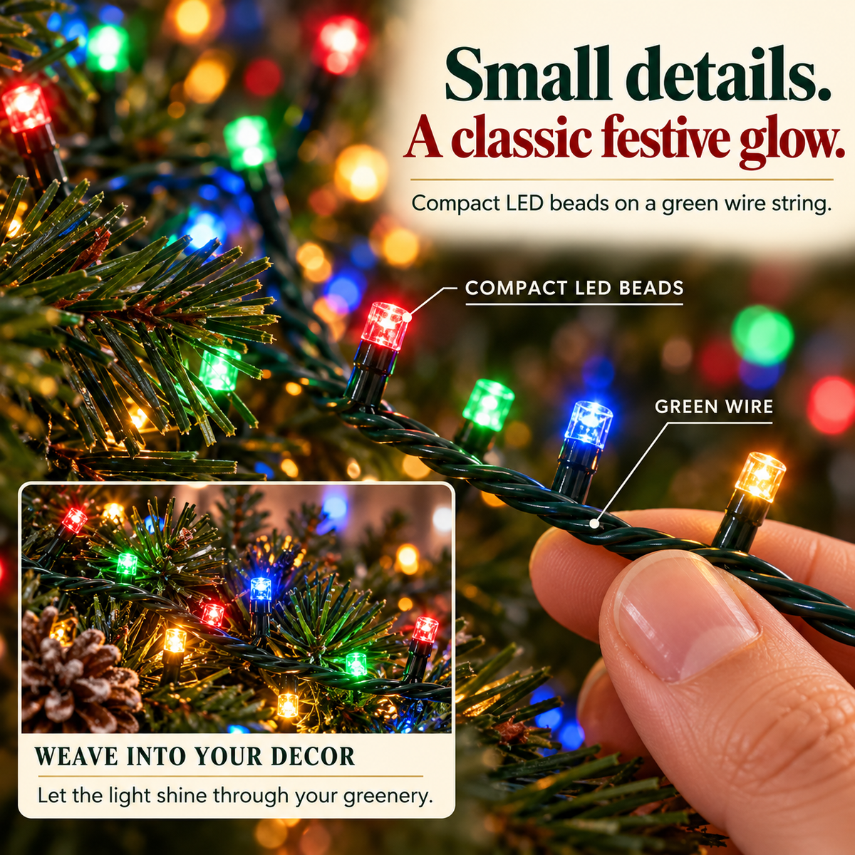 900-LED 295ft Fairy Christmas Light String - 8 Modes, Timer, Remote Contro