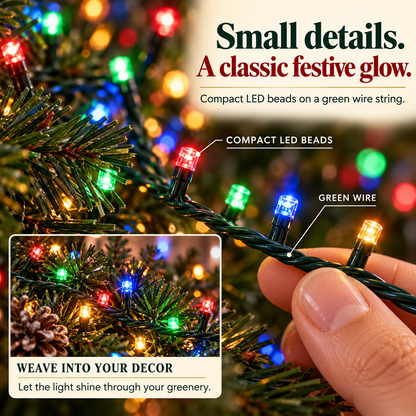 900-LED 295ft Fairy Christmas Light String - 8 Modes, Timer, Remote Contro