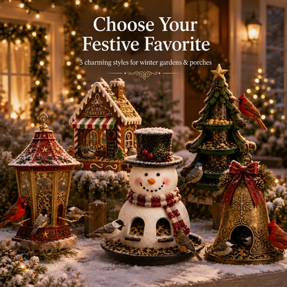 ⛄ Snowman Christmas Bird Feeder – Festive Hanging Feeder for Winter Gardens