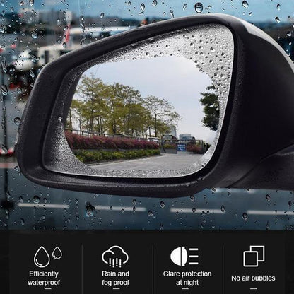 💧 Car Side Mirror Anti-Fog Film – Rain-View PET Sheets