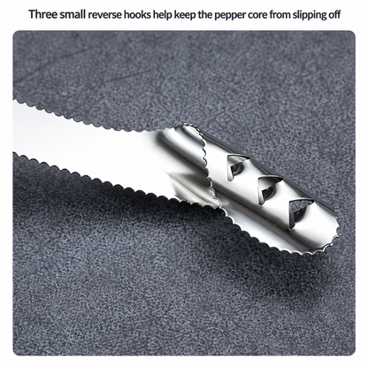 🌶️ Stainless Steel Pepper Corer – Quick Seed & Core Remover