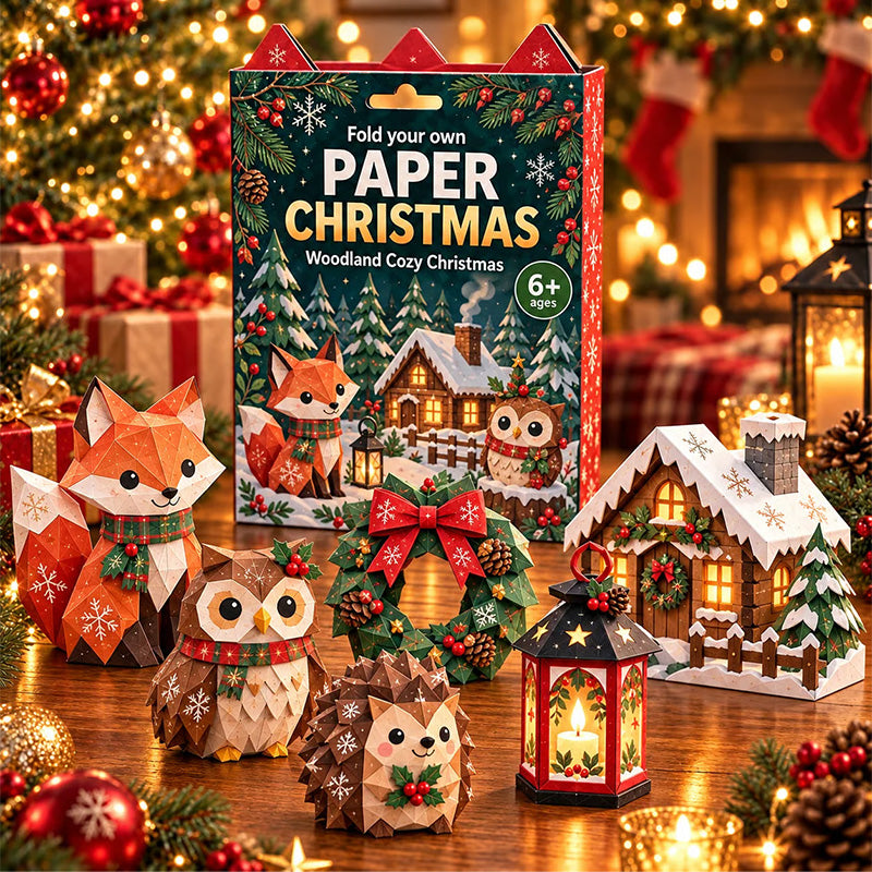 🎄DIY Christmas Paper Craft Kit🎅 – Fold, Create & Build Your Own Festive Village ✂️