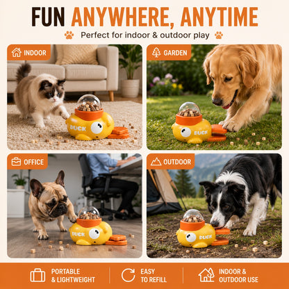 Interactive Treat Dispenser Toy – Slow Feeder Puzzle for Cats & Dogs