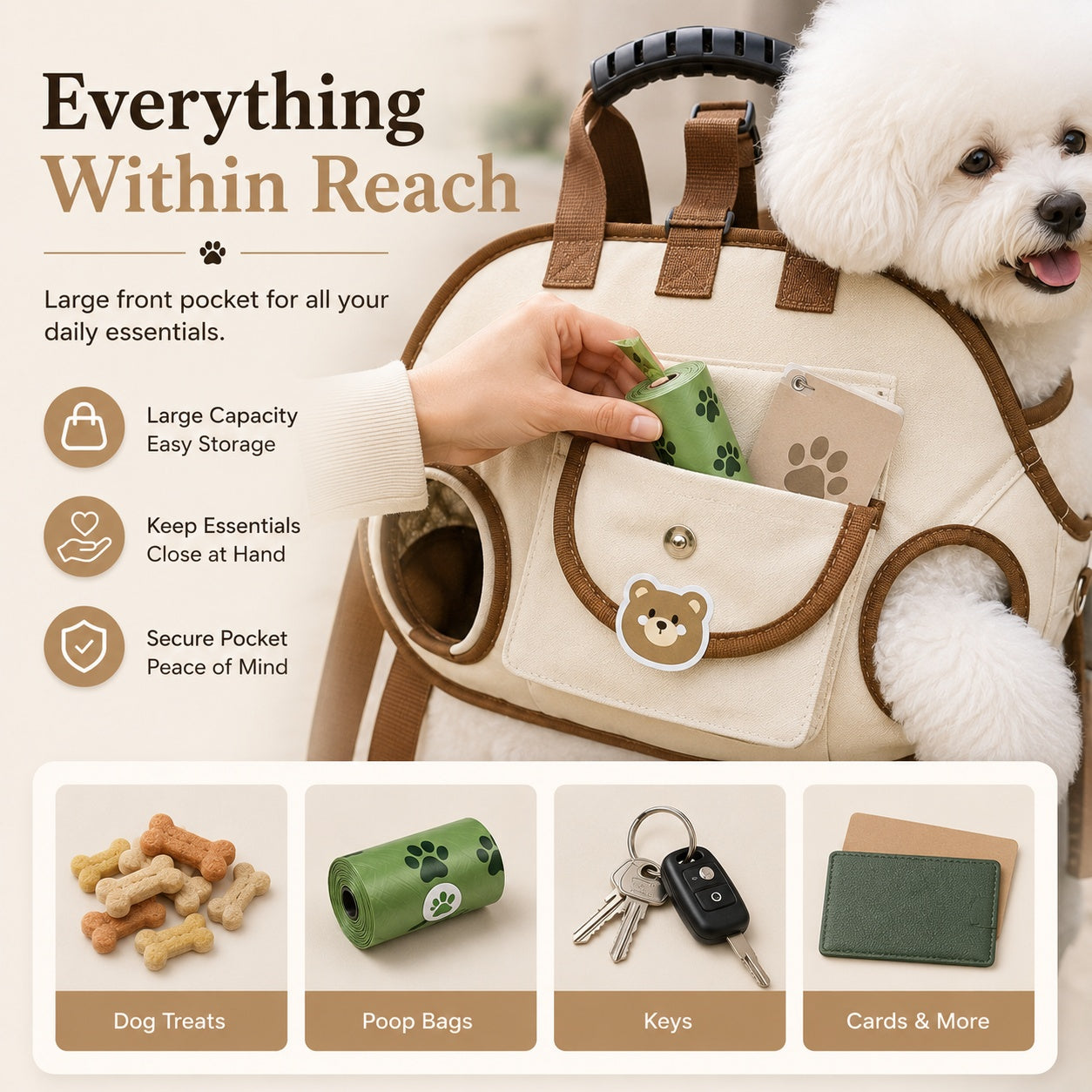 The Ultimate Hands-Free Dog Carrier|Comfortable Support For Every Adventure