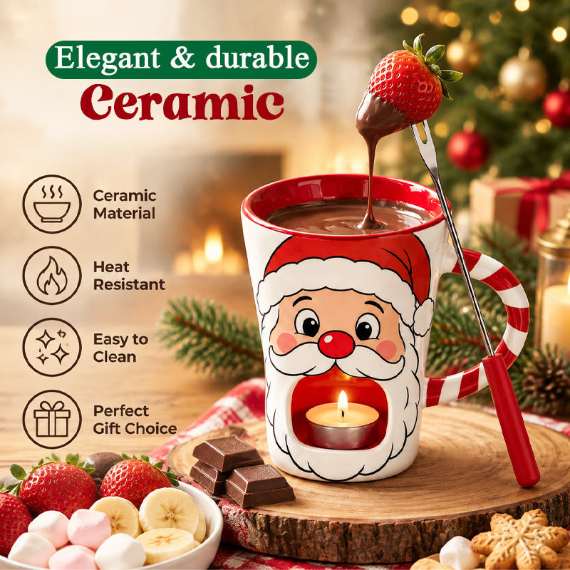 🎅🍫 Santa’s Sweet Melt™ Christmas Chocolate Fondue Mug