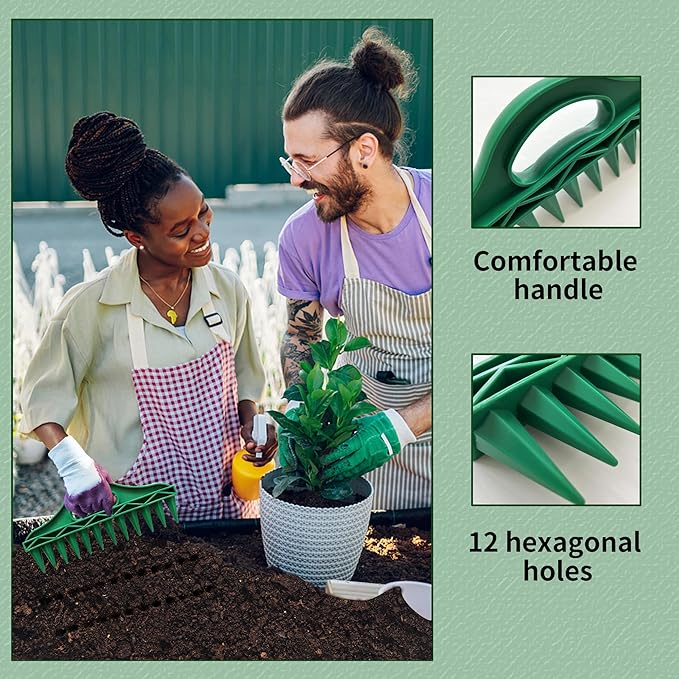 🌱Precision Seed Spacer — 12-Hole Garden Seeder for Perfect Rows