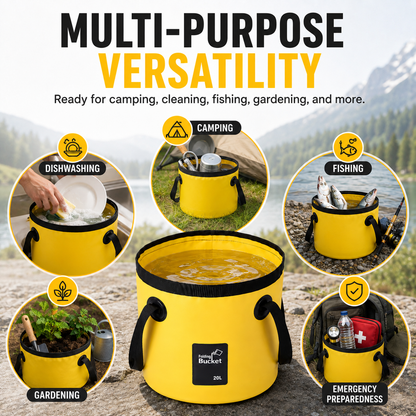 💧 Portable Collapsible Bucket – 12L/20L Foldable Water Bucket
