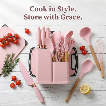 Hot Sale🔪 19-Piece Kitchen Knife & Utensil Set