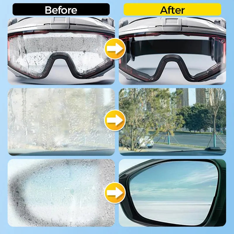🚗 Anti-Fog Glass Coating – Easy Sponge Applicator for Car Windows & Mirrors