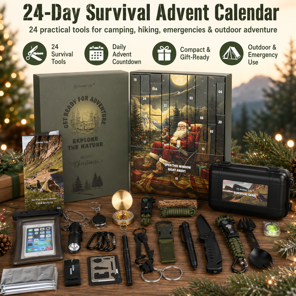 🎁 2026 Men's Survival Advent Calendar