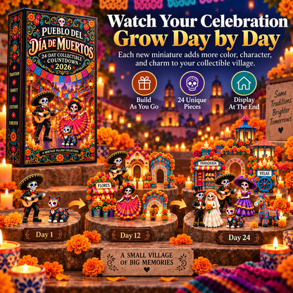 🌼 Pueblo del Día de Muertos 2026 – 24-Day Collectible Village Countdown