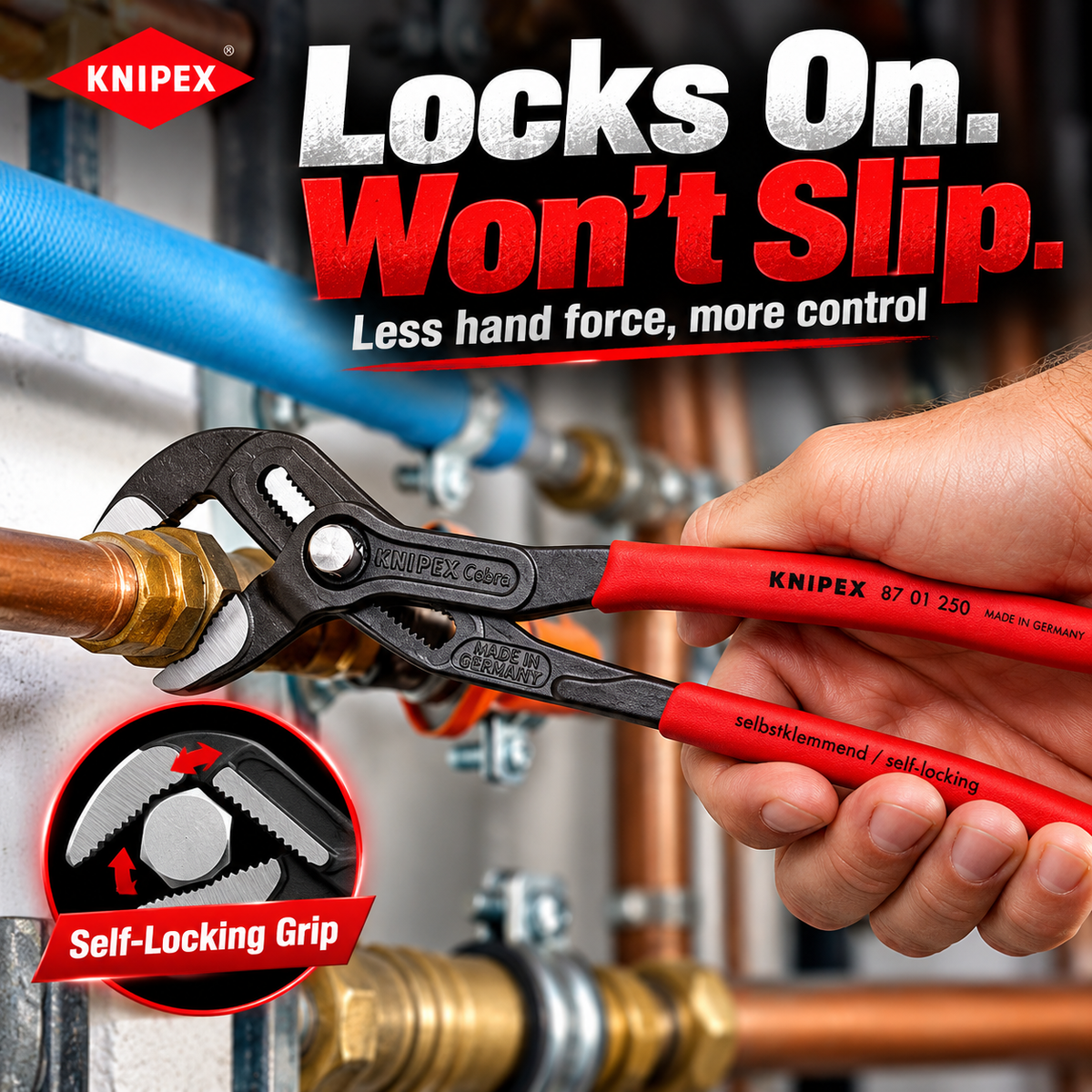 🔧10 in. Cobra® Water Pump Pliers