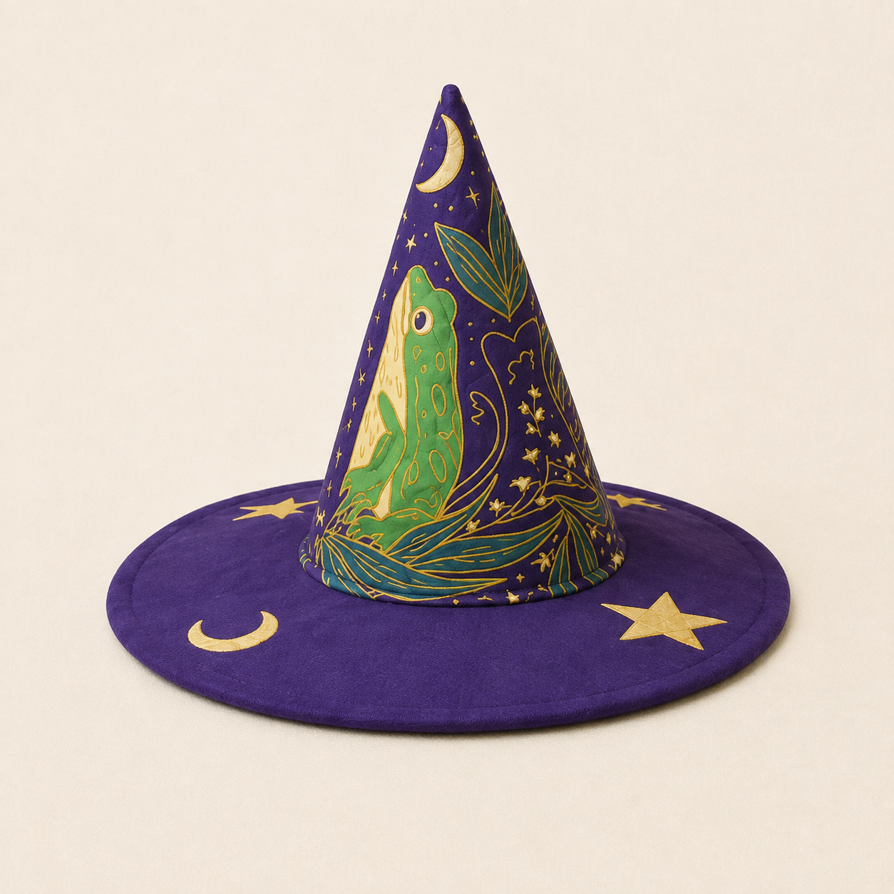 🧙‍♀️Quilted Patchwork Witch Hat – Choose Your Magical Pattern