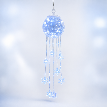 ❄️Icy Glow Hanging Ornament™ — Crystal Snowflake Christmas Décor