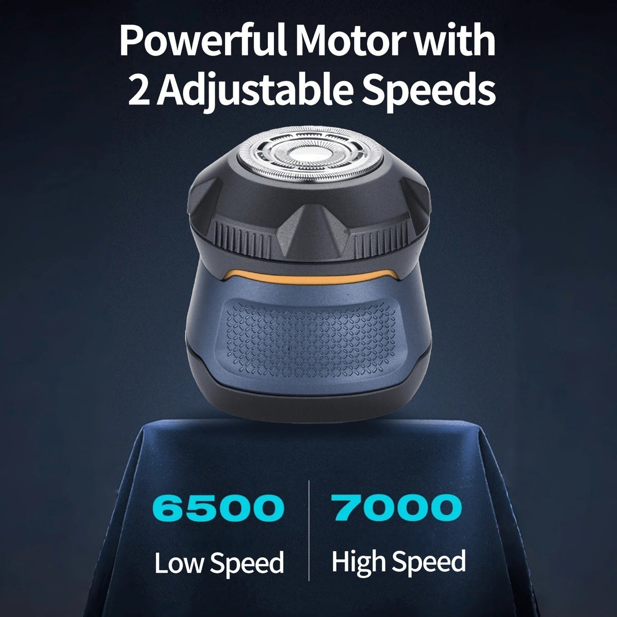 Electric shaver 6500 and 7000 speed settings