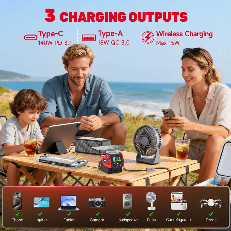 ⚒️Adjustable DC Power Hub for Milwaukee M18 Batteries | XT60, USB-C & Wireless Charging