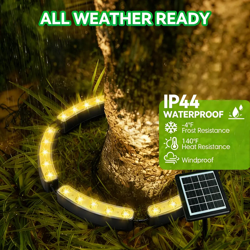 Solar Outdoor Tree Ring Uplights