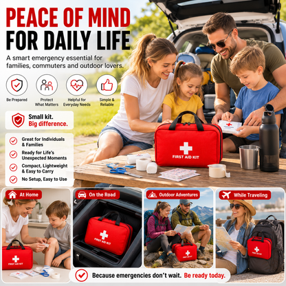 🚑Portable First Aid Kit-Be Prepared-Anytime, Anywhere