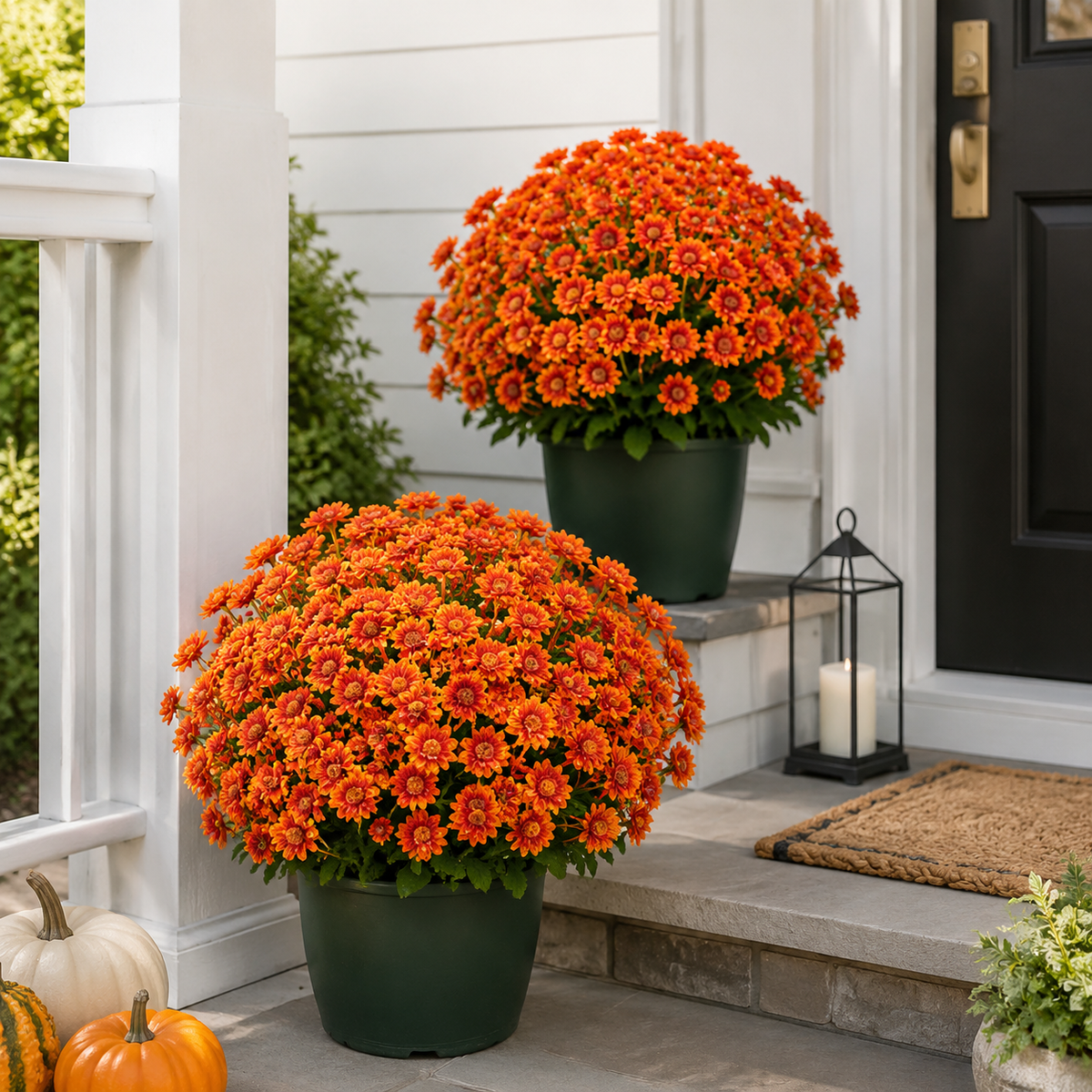 🌼Lifelike Artificial Fall Mums – No-Water Porch & Patio Autumn Flowers