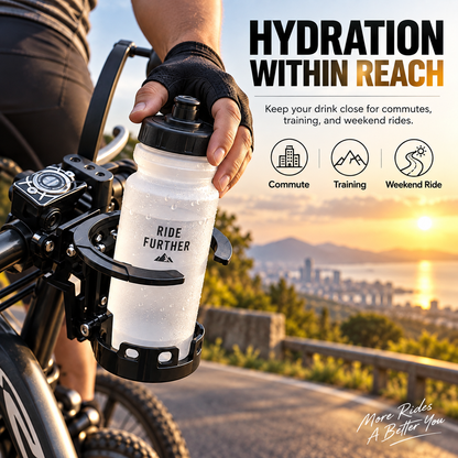 🚲Bike Water Holder, Rotating Bottle Cage