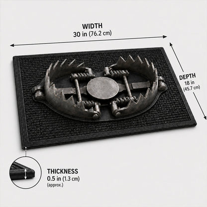 🎃 3D Trap Illusion Door Mat – Funny Halloween Prank Entrance Rug