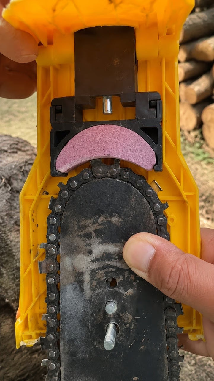 🔥 Last Day 50% OFF | Portable Chainsaw Sharpener with Bonus Whetstone | Fast On-Saw Sharpening Tool