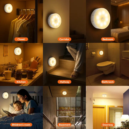 💡Indoor Motion Sensor Night Light 2Pcs