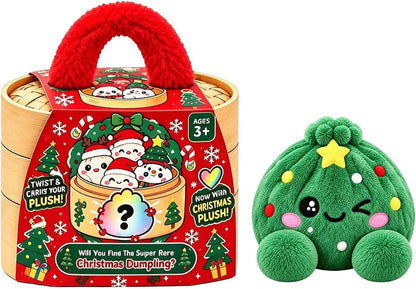 🌈Cute Plush Stuffed Dumpling Squishies, Big Rainbow Squishes with Steamer🎁