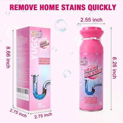 🫧 Foaming Drain Cleaner & Deodorizer – Easy Sink & Drain Care, 2-Pack