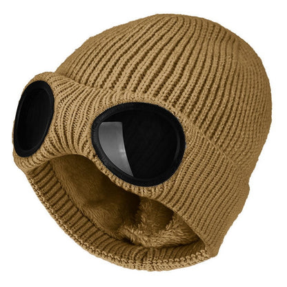 ❄️ Fleece-Lined Goggle Beanie – Warm, Cozy & Ready for Winter