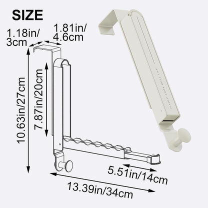 Foldable Over-Door Drying Rack — Extra Hanging Space, No Drilling