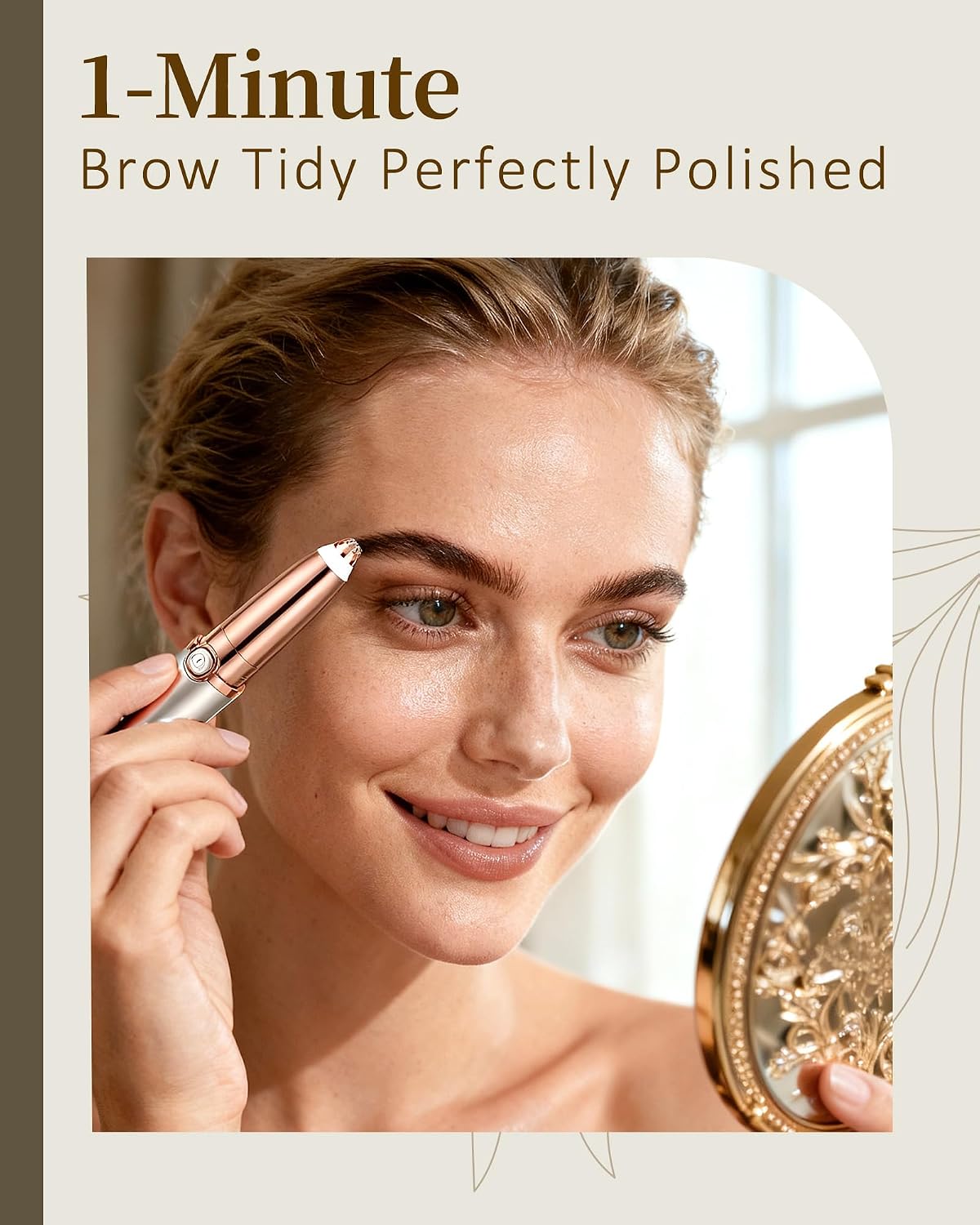 2 in 1 Electric Painless Facial Eyebrow Trimmer