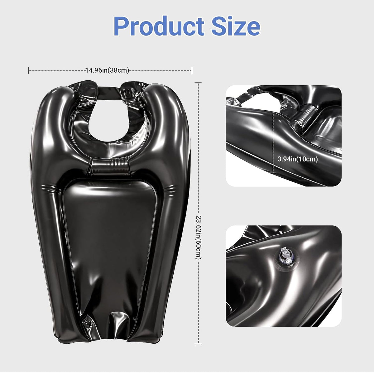 🛁🔥 50% OFF! Portable Inflatable Shampoo Basin – No-Spill Neck Support, Lightweight Leak-Proof PVC, Drain Hose & Plug, Ideal for Bedridden, Pregnancy, Injury & Home Hair Wash ✨